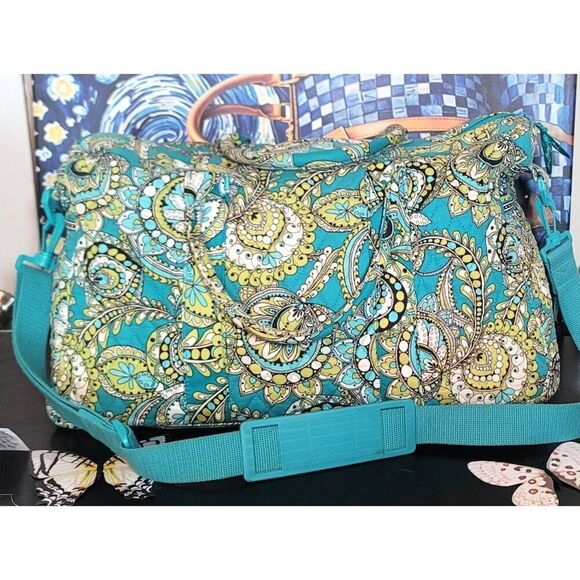 Vera Bradley Medium Active Duffel Bag - Peacock Pattern - Picture 1 of 12